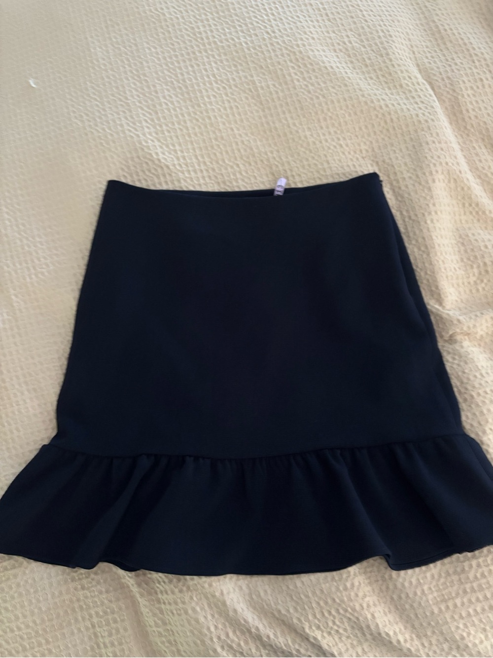 Tommy Hilfiger Blue Ruffle-Hem Mini Skirt